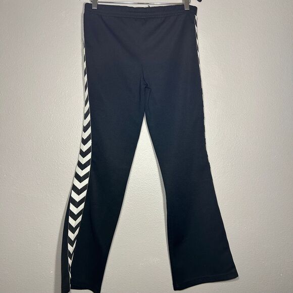 Hummel Track Pants Athletic Training Warm Up Black White Stripe Women's Size S - Picture 2 of 6